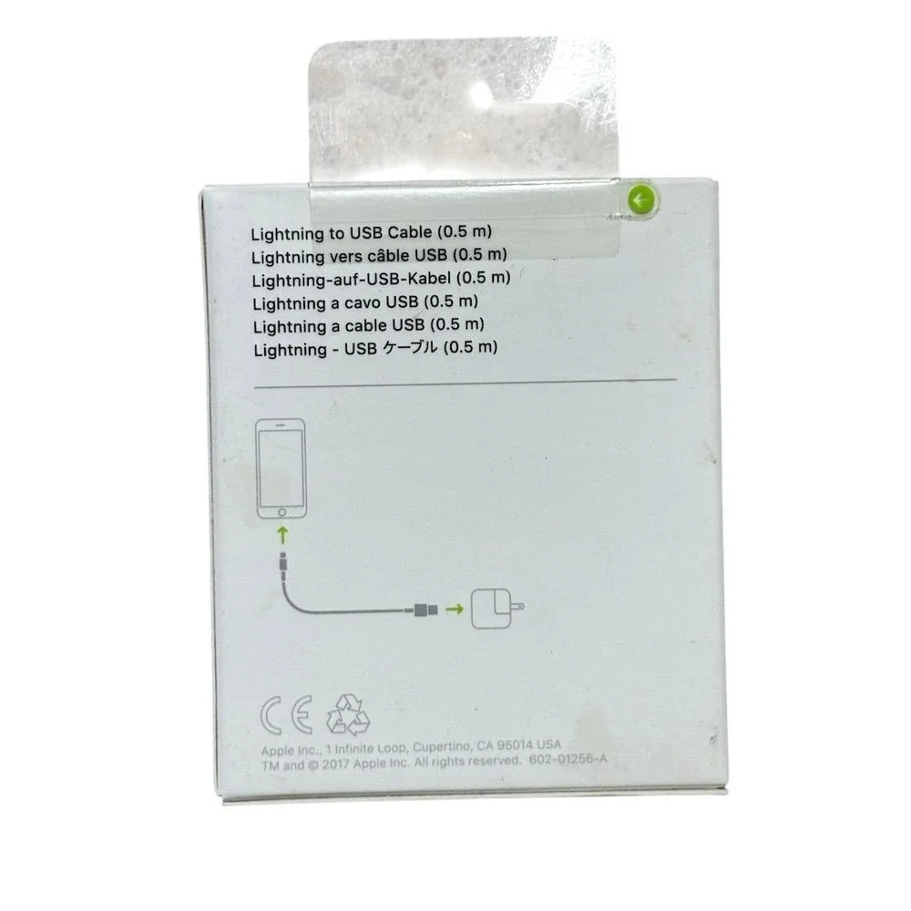 Apple‎ Lightning to USB Cable 0.5m White Original Packaging